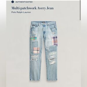 Polo Ralph Lauren Avery Patchwork Jeans Size 26 EUC